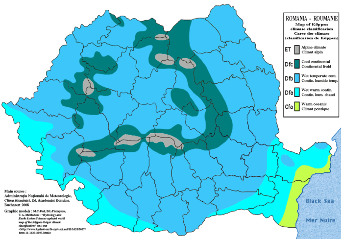 ANM anunță intensificări ale vântului și ploi în aproape toată țara
